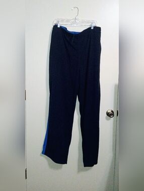 STARTER Navy  Fleece Pants with Royal Blue Waistband